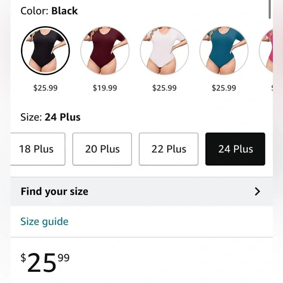 NWT Plus Size Bodysuit - Picture 3 of 16